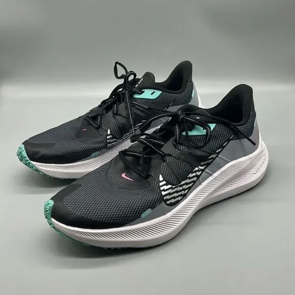Nike Wmns Zoom Winflo 7 Shield - Obsidian Mist / Chrome Size 10.5 - Picture 2 of 7